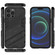 Punk Armor 2 in 1 PC + TPU Phone Case with Invisible Holder for iPhone 13 Pro Max - Black