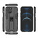 Supersonic PC + TPU Shock-proof Protective Case with Holder for iPhone 13 Pro Max - Black