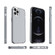 Shockproof Terminator Style Transparent Protective Case for iPhone 13 Pro Max - Grey