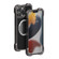 R-JUST RJ51 Hollow Shockproof Metal Protective Case for iPhone 13 Pro Max - Dark Grey