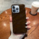 Solid Color Wave Texture TPU Phone Casefor iPhone 13 Pro Max - Chocolate