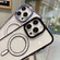 MagSafe Magnetic Transparent TPU Electroplated Phone Case for iPhone 13 Pro - Black