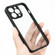 Frosted TPU + Transparent PC Phone Case for iPhone 13 Pro - Black