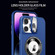 Skin Feel Magnifier MagSafe Lens Holder Phone Case for iPhone 13 Pro - Black