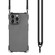 Four-corner Shockproof TPU Phone Case with Lanyard for iPhone 13 Pro - Black