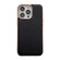 Genuine Leather Xiaoya Series Nano Electroplating Phone Case for iPhone 13 Pro - Black