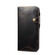 Denior Oil Wax Cowhide Magnetic Button Genuine Leather Case for iPhone 13 Pro - Black