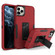 Magnetic Holder Phone Case for iPhone 13 Pro - Red + Black