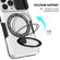 Sliding Camshield Magsafe Holder TPU Hybrid PC Phone Case for iPhone 13 Pro - Black White