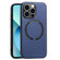 MagSafe Magnetic Carbon Fiber Texture Phone Case for iPhone 13 Pro - Blue