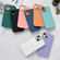 Liquid Silicone Electroplating + Flannel Phone Case for iPhone 13 Pro - Dark Blue