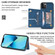 Line Card Holder Phone Case for iPhone 13 Pro - Blue