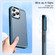 Double Solid Color Armor Phone Case for iPhone 13 Pro - Blue