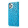 Skin Feel Embossed Sunflower Horizontal Leather Case for iPhone 13 Pro - Blue