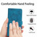 Flower Embossing Pattern Leather Phone Case for iPhone 13 Pro - Blue