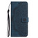 Mandala Embossed Flip Leather Phone Case for iPhone 13 Pro - Blue