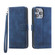 Dierfeng Dream Line TPU + PU Leather Phone Case for iPhone 13 Pro - Blue