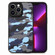 Camouflage Leather Back Cover Phone Case for iPhone 13 Pro - Blue