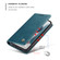 CaseMe-013 Multifunctional Retro Frosted Horizontal Flip Leather Case with Card Slot & Holder & Wallet for iPhone 13 Pro - Blue