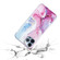 IMD Marble Pattern TPU Phone Case for iPhone 13 Pro - Pink Blue