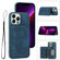 Dream Magnetic Back Cover Card Wallet Phone Case for iPhone 13 Pro - Blue