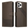 GQUTROBE Skin Feel Magnetic Leather Phone Case for iPhone 13 Pro - Brown