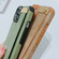 Wrist Strap TPU Leather Phone Case for iPhone 13 Pro - Brown