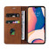 Wristband Magnetic Leather Phone Case for iPhone 13 Pro - Brown
