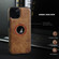 Leather Texture Stitching Phone Case for iPhone 13 Pro - Brown