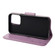 Butterfly Flower Pattern Horizontal Flip Leather Case with Holder & Card Slots & Wallet for iPhone 13 Pro - Light Purple