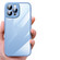 Prismatic Edge Transparent Glitter Phone Case for iPhone 13 Pro - White