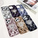 Diamond Electroplated Laser Carving Phone Case for iPhone 13 Pro - Gold