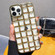 3D Grid Phone Case for iPhone 13 Pro - Gold