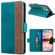 Stitching Magnetic RFID Leather Case for iPhone 13 Pro - Deep Green