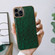 Genuine Leather Ostrich Texture Nano Case for iPhone 13 Pro - Green