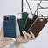 Genuine Leather Ostrich Texture Nano Case for iPhone 13 Pro - Green