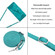 Dream Triangle Leather Phone Case with Lanyard for iPhone 13 Pro - Green