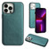 Leather Texture Full Coverage Phone Case for iPhone 13 Pro - Green