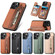 Carbon Fiber Horizontal Flip Zipper Wallet Phone Case for iPhone 13 Pro - Green