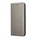 Carbon Fiber Texture Flip Holder Leather Phone Case for iPhone 13 Pro - Grey