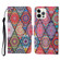 Colored Drawing Pattern Horizontal Flip Leather Phone Case for iPhone 13 Pro - Rhombus Totem