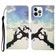 Colored Drawing Pattern Horizontal Flip Leather Phone Case for iPhone 13 Pro - Love Gesture