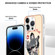 Electroplating Marble Dual-side IMD Phone Case for iPhone 13 Pro - Lucky Dog