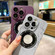 Marble Pattern MagSafe PC Phone Case for iPhone 13 Pro - Purple