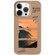 Painted Pattern Skin-friendly PC Phone Case for iPhone 13 Pro - Coffee-Orange Watercolor