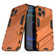 Punk Armor 2 in 1 PC + TPU Phone Case with Invisible Holder for iPhone 13 Pro - Orange