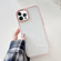 Clear Acrylic Soft TPU Phone Case with Metal Button for iPhone 13 Pro - Pink