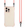 Four-corner Shockproof TPU Phone Case with Lanyard for iPhone 13 Pro - Pink