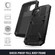 R-JUST Shockproof Waterproof Dust-proof Metal + Silicone Protective Case with Holder for iPhone 13 - Black