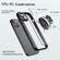 Cool Armor Ring Holder Transparent Phone Case for iPhone 13 - Graphite Black